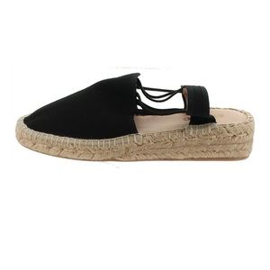 - Sesto Meucci Slingback Canvas Espadrille Black size 12